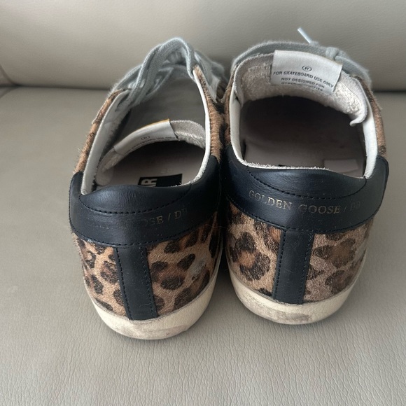Golden Goose Gray and Leopard Sneakers - Picture 5 of 6